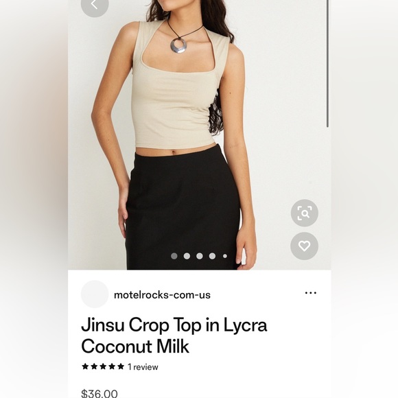 Motel Rocks Tops - Motel Rocks Jinsu Crop Top xS NWT